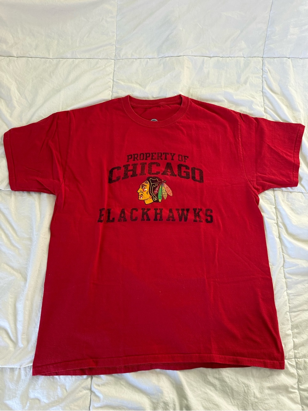 NHL Chicago Blackhawks Red Graphic Tee